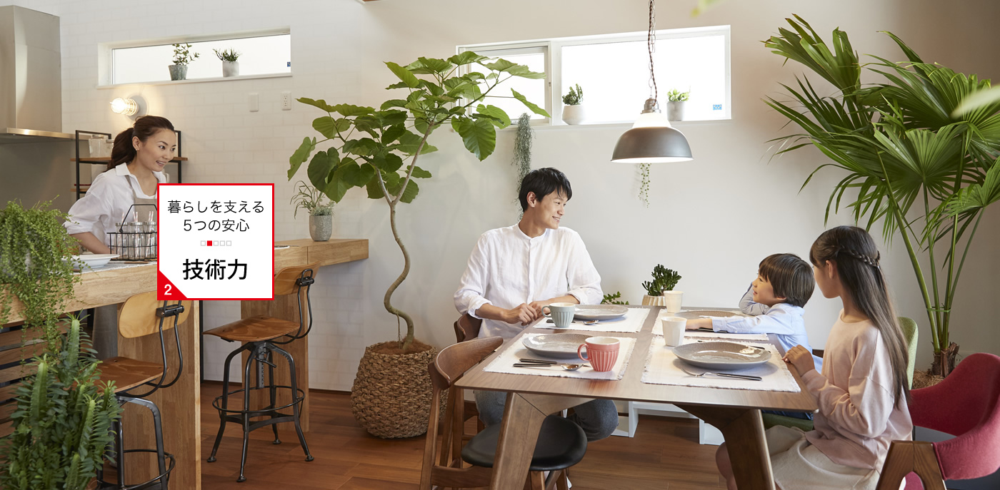 技術力:揺らぎのない生活基盤を確保