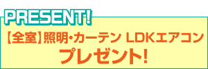 【全室】照明・カーテン　LDKエアコンプレゼント！