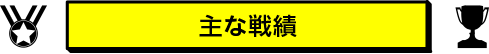 主な戦績